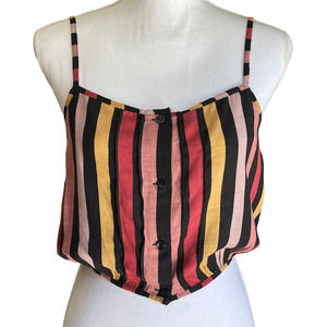 Volcom Stripe Cropped Top Size S